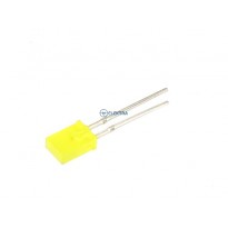 dioda LED  2x5mm żółta (585nm) matowa 10mcd 