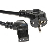 kabel zasilający 230V komputerowy kątowy 1,5m IEC C13