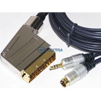 kabel SCART wtyk - SVHS wtyk - 3,5 jack wtyk DIGITAL