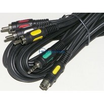 kabel SVHS wtyk+3.5 wtyk - 3 RCA wtyk 5m	