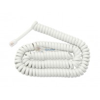 kabel spiralny  2m słuchawkowy biały